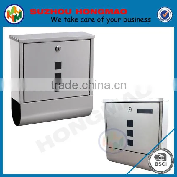 waterproof wall mounted mailbox with different newspaper holder