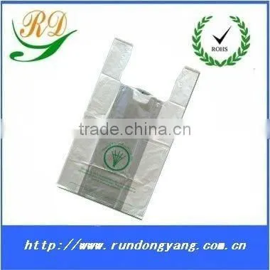 biodegradable plastic garbage bag on roll/degradable hdpe or ldpe rolling bag