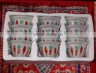 Traditional Ceramic Cawa Cup For Arabic Market