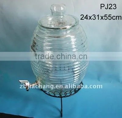 thread clear glass wine cereal beer dispenser PJ23