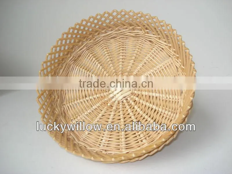 handmade wicker empty food fruit basket