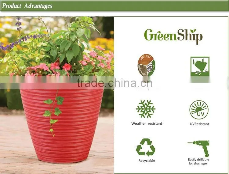 reasonably priced small outdoor plastic flower pot recycled unbreakable