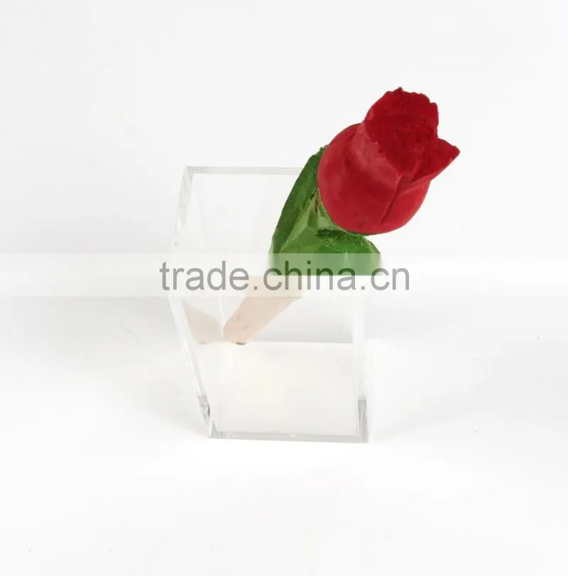 Fancy Rose-shaped wooden ballpoint pen