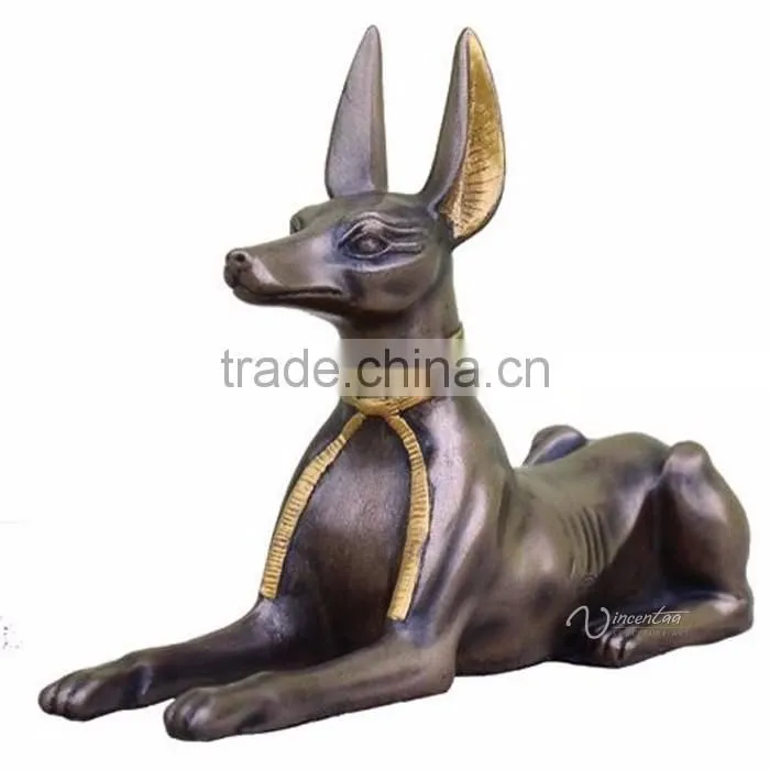 resin outdoor decorative life size egyptian anubis statues for sale
