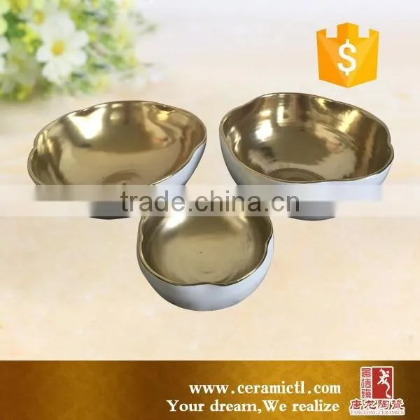 Modern style bowl shape ceramic vase set wholesale