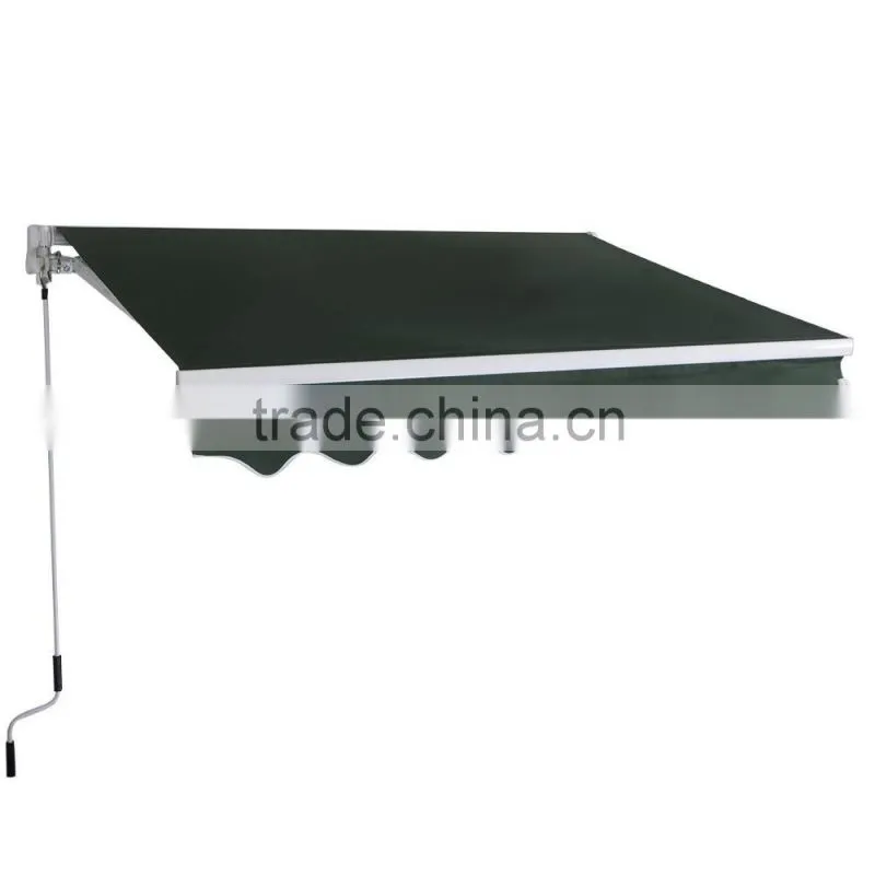 Patio 2x1.5m Blue Aluminium Retractable Side Awning