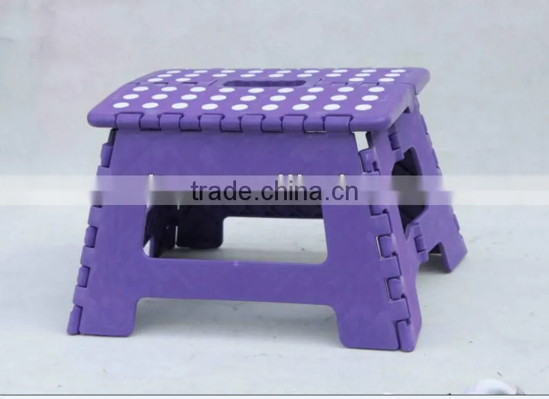 Indoor Outdoor Plastic Adjustable Folding Step Stool