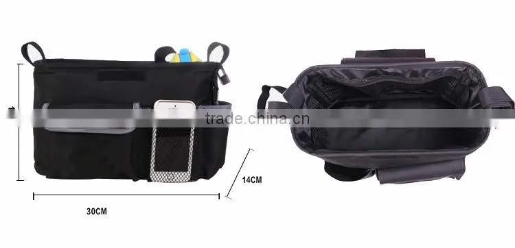 High quality 600D polyester diaper bag for baby troller