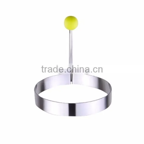 Stainless Steel Fried Egg Mold Pancake Mold Kitchen Tool Pancake Rings with Oil Brush 5 Pcs Set