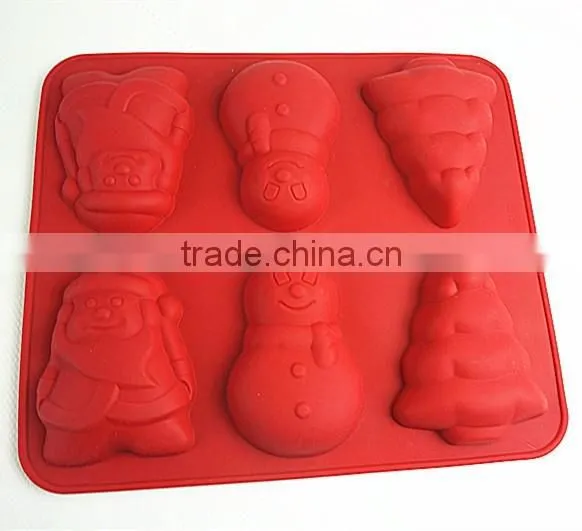 10113Christmas shaped silicone chocolate mould and mold