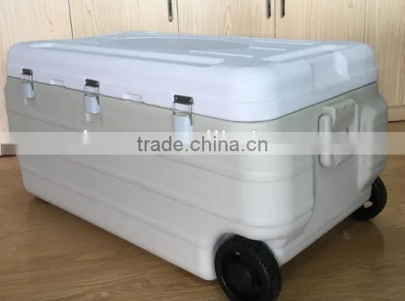 Different Capacity Insulated Trolley Ice Box Cooler With Wheel