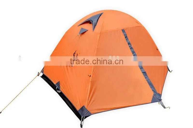 Simple and practical 2 doors frame tent for 2 men