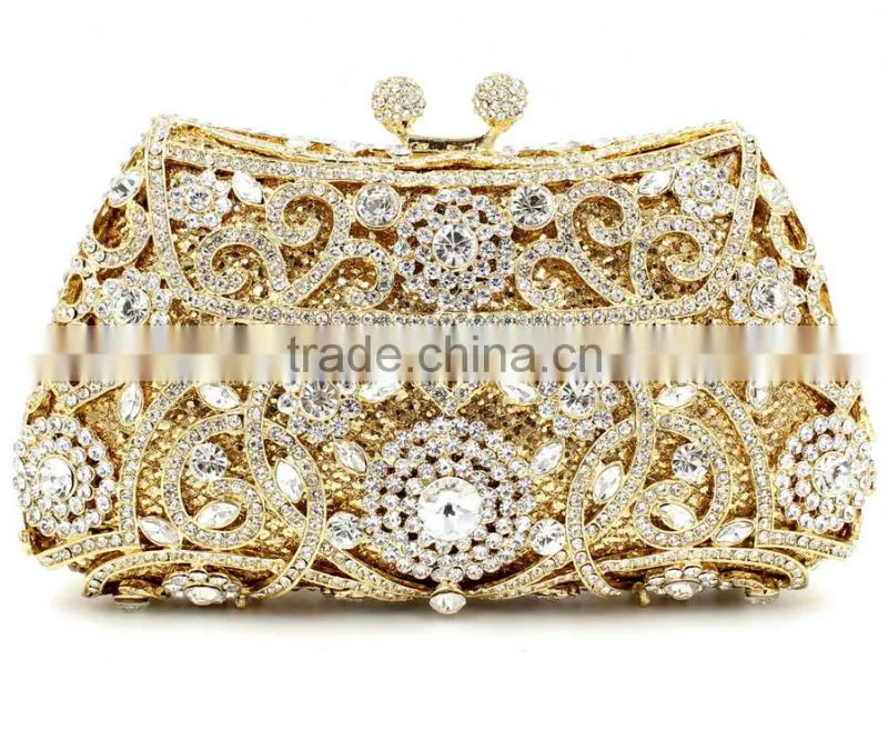 luxurious crystal evening bag