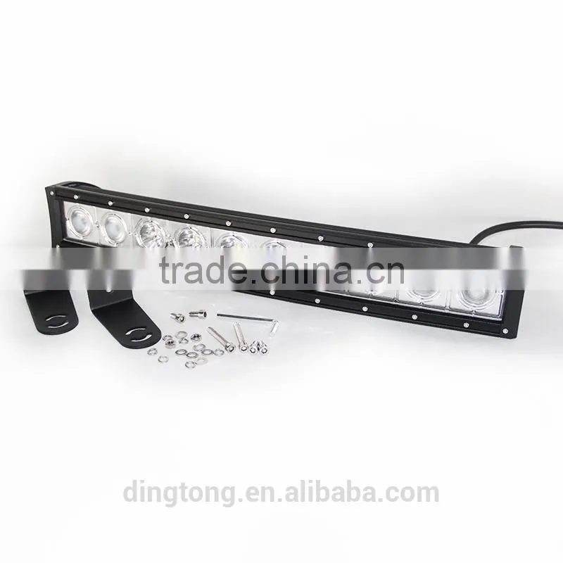 100w single row led curved light bar 20inch curved led light bar for 4x4 off road trucks