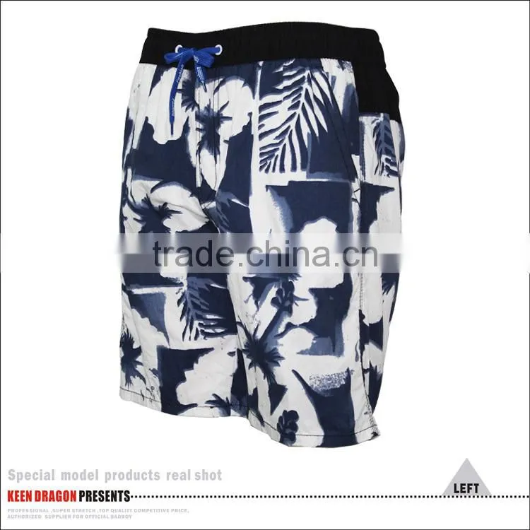 MENS FASHION STYLE ELASTIC WAISTBAND SURF BOARD SHORTS