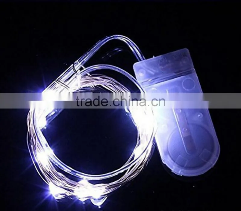 2M 20 LEDs mini led string lights with cr2032 batteries for holiday party