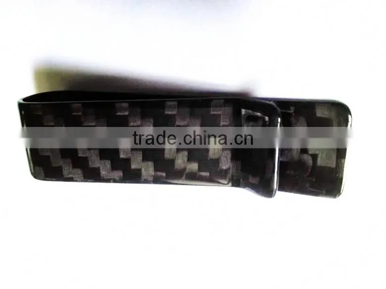 China wholesale carbon fiber money clip hinged money clips for men
