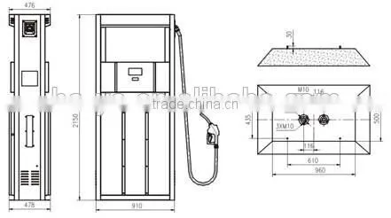 Hot sale flash type fuel dispenser for gas station