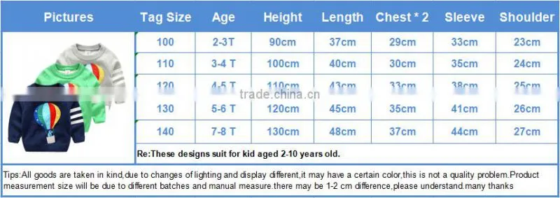 2017 New design knitting patterns children's cartoon sweater
