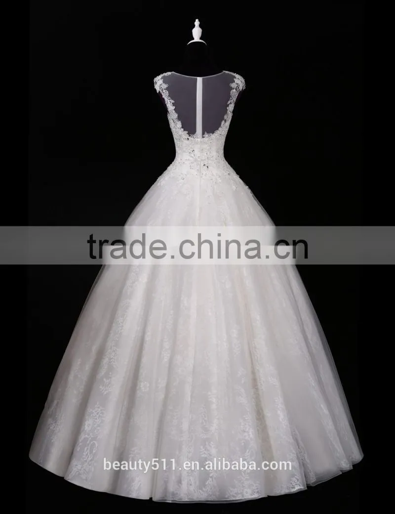 2017 Hot Sale Bridal Wedding Dress Bridal Gown Zipper chiffon sleeveless prom wedding dress Mermaid Lace wedding dress F13501
