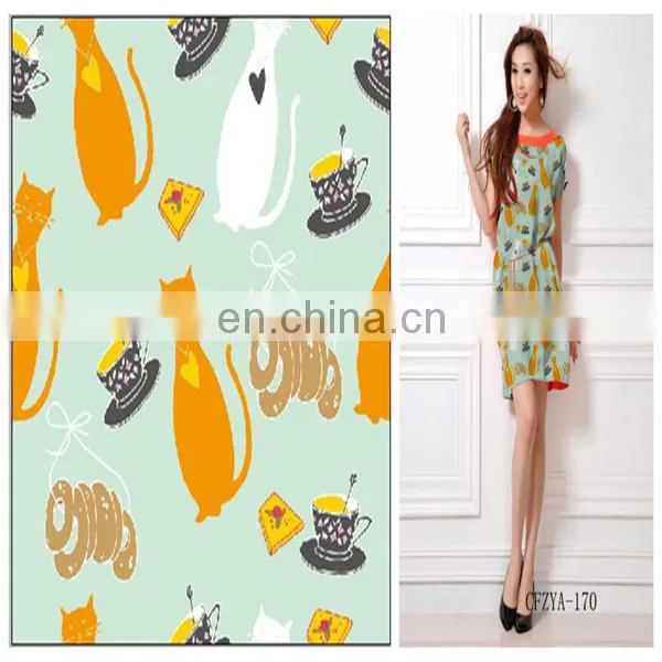 Wholesale 100% Printed Cotton Poplin Fabric, Compasses Flower Digital Printing Fabric