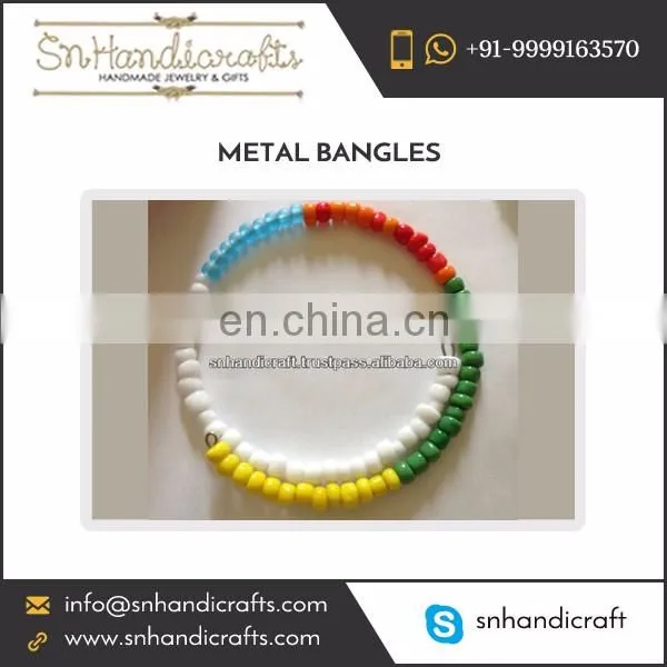 Multicolor Handmade Beaded Bangle for Bulk Purchase