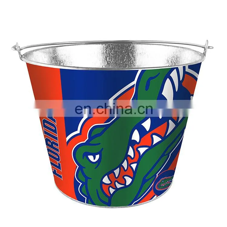 Custom aluminium metal chmpagne ice bucket with stand for parties
