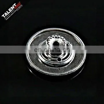 custom private design Antique Silver Metal Button for jeans garment