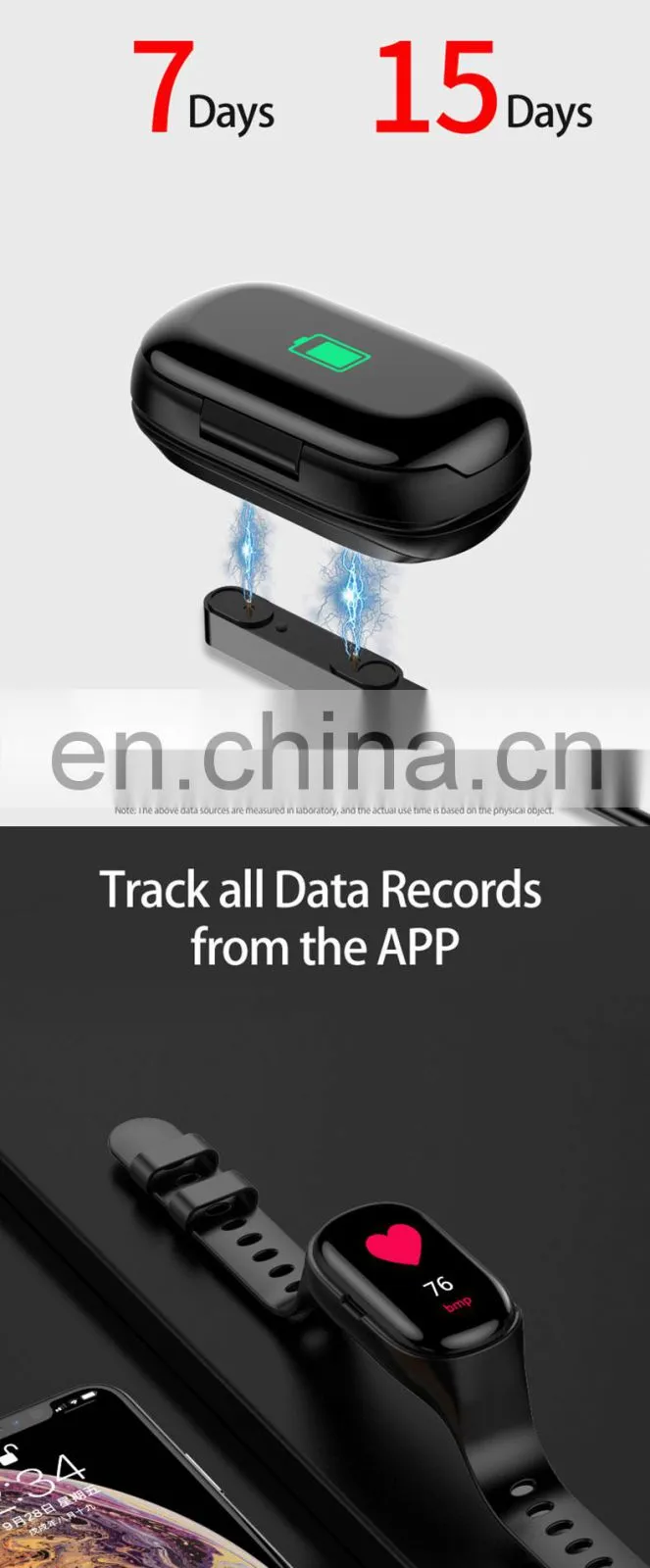 feixin New 2020 headset multifunctional 2 In 1 smart watch Factory wholesale digital watch new products