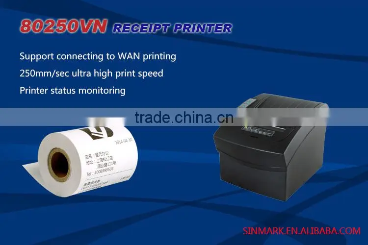 80mm direct thermal Dot Matrix receipt printer/cheap 80250VN receipt printer