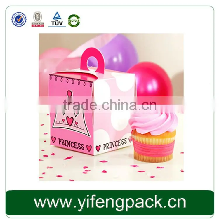 New Fancy Custom food grade decorative paper cake box design with OEM logo