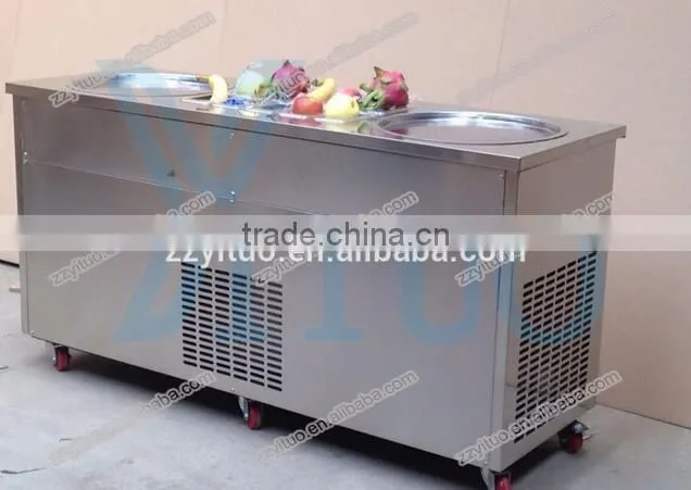Fashion Design Thailand Fry Ice Cream Machine Rolled Fried Ice Pan Machine Cheap Cold Pan Thailand Fry Ice Cream Machine