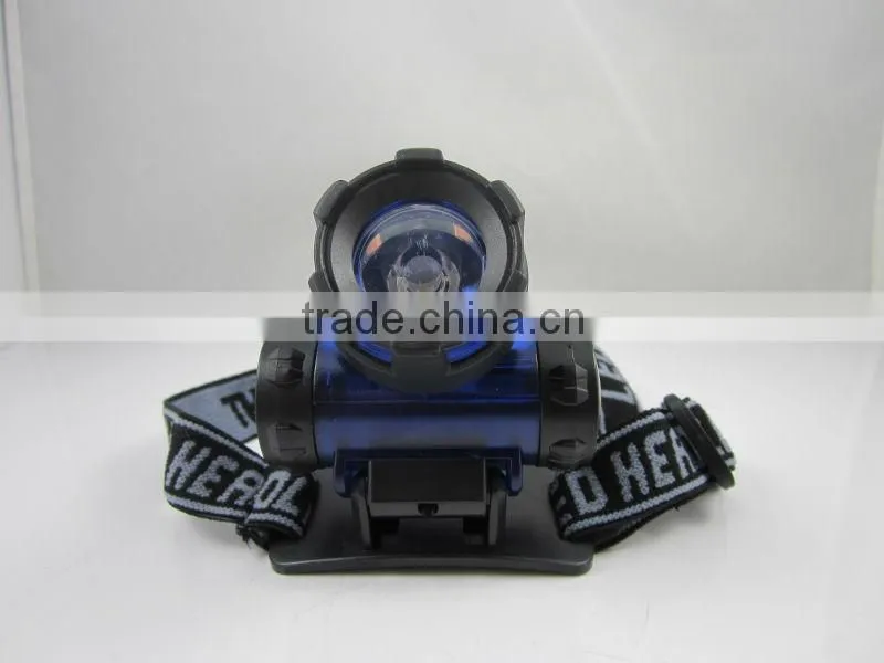 Multifunction Portable 3 x AAA battery climbing fishing hunting flashlight headlight high power zoom headlamp led