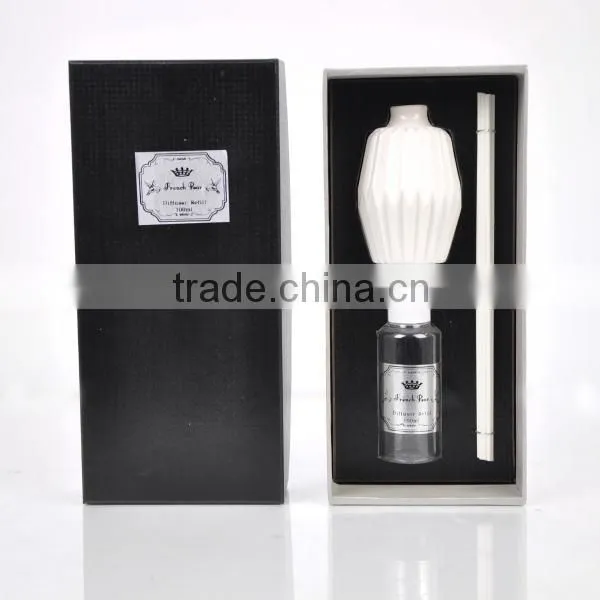 100ml Home fragrance Aroma Reed Diffuser with ceramic bottle SA-2025
