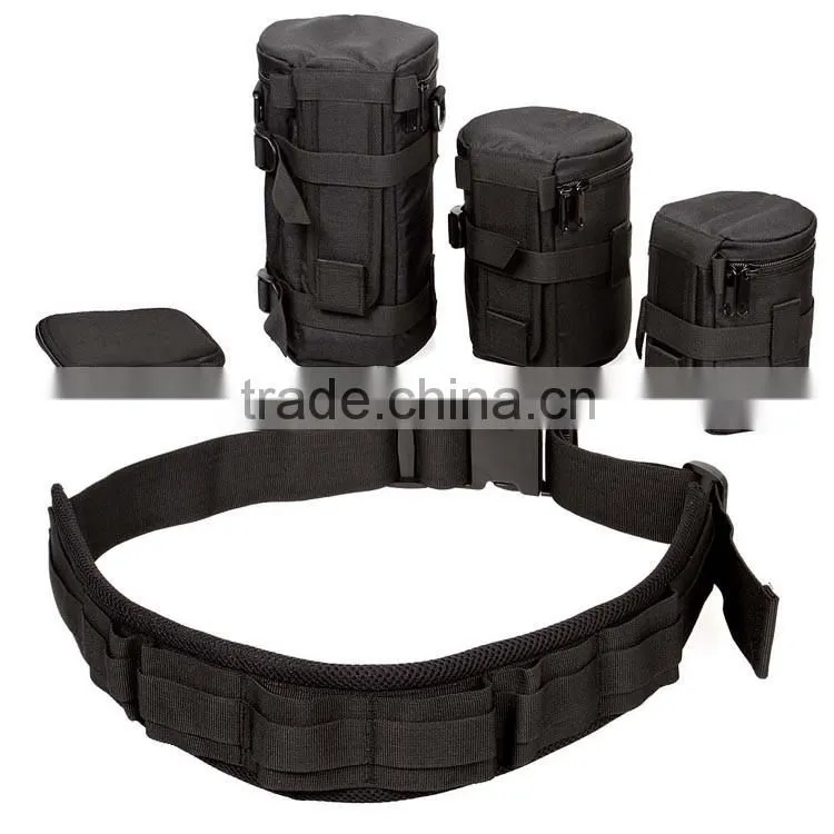 5pc Camera Lens Bags SD Memory Card Organizing Case Accessory Belt,Polyester camera bag