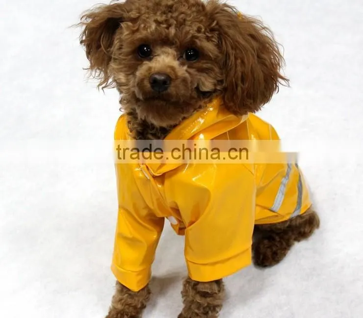reflection Light hat waterproof function pet raincoat wholesale dog clothes
