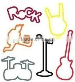 promotion gift silicone rubber hair bands for girls