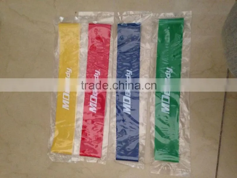Professional exercise latex resistance loop band