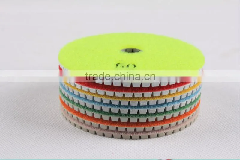 New engineered 7 step white resin Polishing Pads