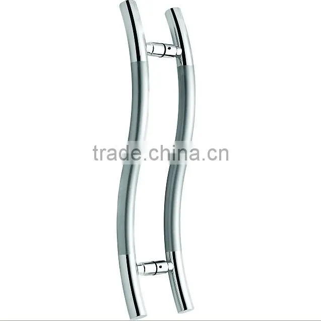 Stainless steel exterior glass door handle/pull handle/H shape door pull handle