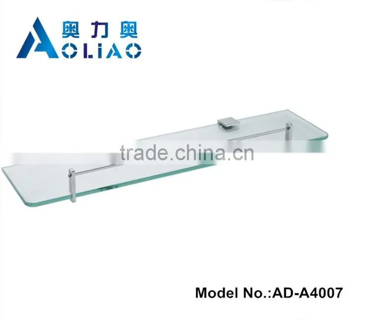 High quality Bathroom accessory stainless steel single bathroom glass platproms