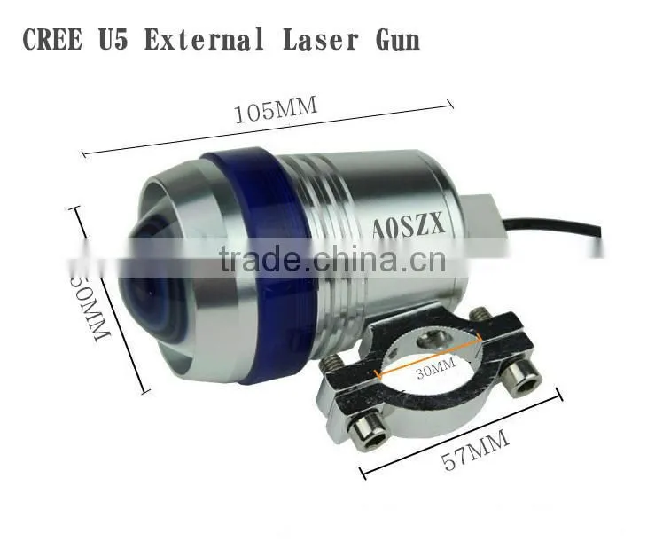 NEW U5 U3 Laser Auto LED Head light Angel Eye Ring Motorbike LED Laser Cannon Tail Light