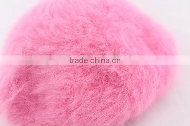 Pink cute lovely girl hats children caps wool pearl hat caps