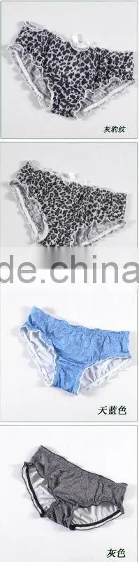 sexy lacy transparentanimal priting panties thongs women 6010
