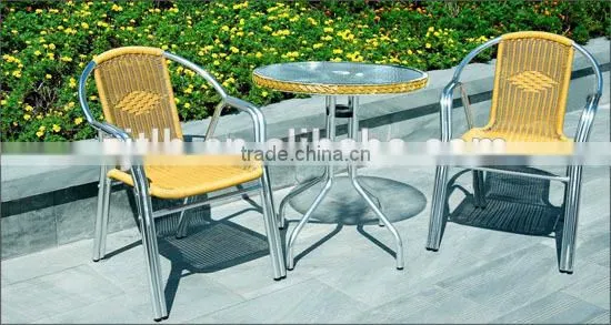 stainless steel wicker chair