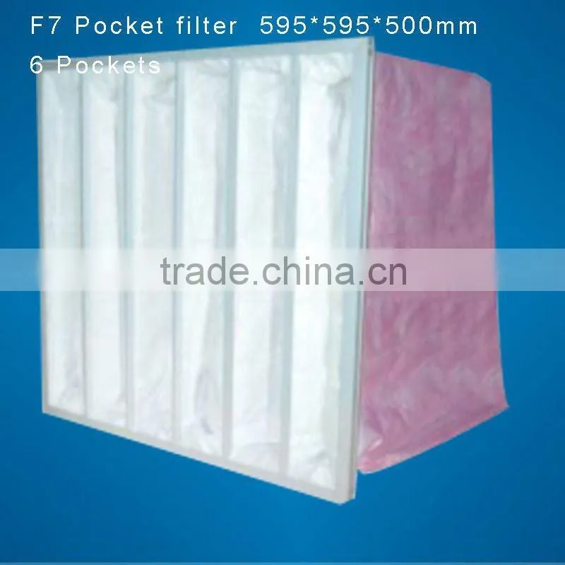 Medium effficiency pocket air filter for clean room