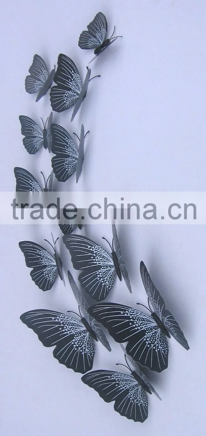 12 pcs butterflies Home Decor Sticker Art Design Decal Wall Stickers Room Decorations 3D Butterfly
