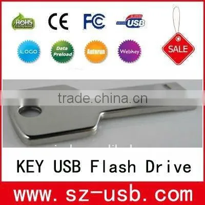Metal key usb flash drive gadget