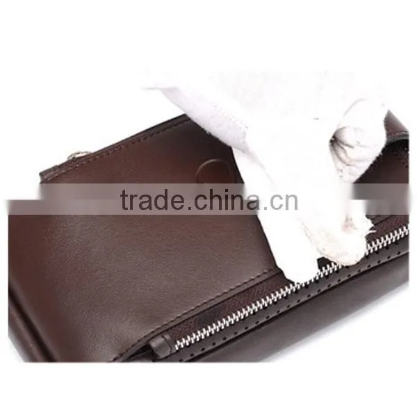 2014 high end men mobile phone wallet case leather cell phone wallet