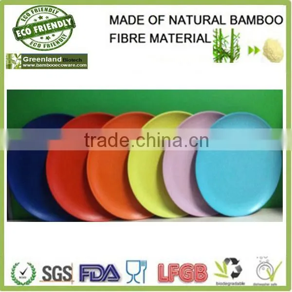 fresh and natural appearance bamboo fiber plates and dishes,bamboo dinner set